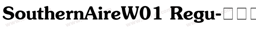 SouthernAireW01 Regu字体转换